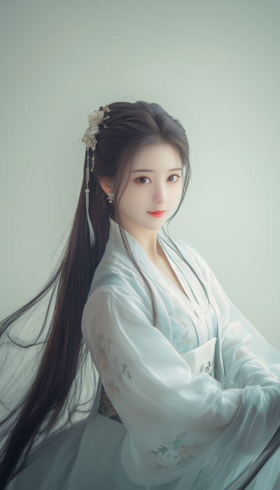 Graceful Warrior in Hanfu