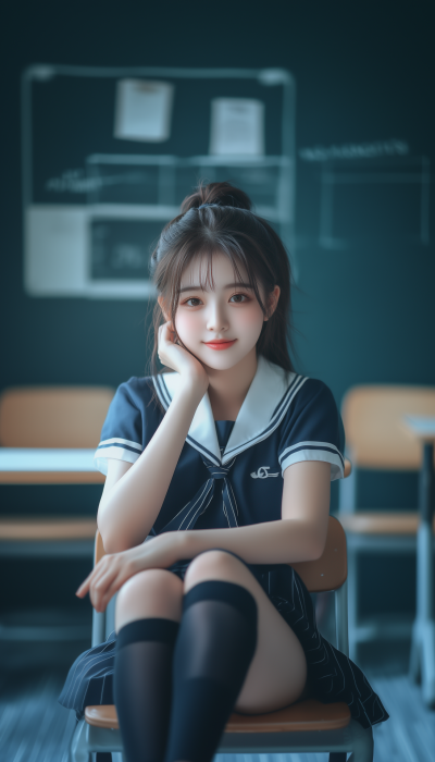 Cheerful Asian Hipster