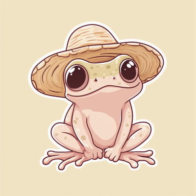 Cute Coqui Frog Illustration