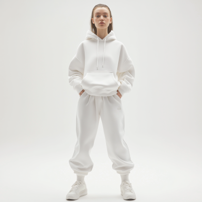 Female Model in White