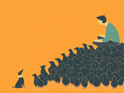 Dog and Flock Collaboration