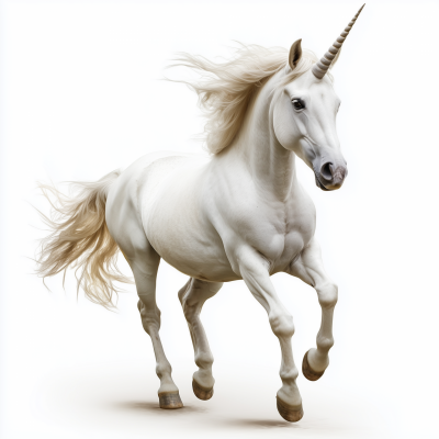 Unicorn on White Background