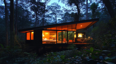 Cozy Cabin Under Stars