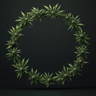 Cannabis Leaf Frame