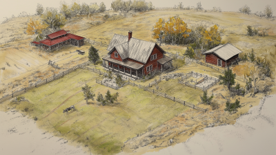 Isometric Homestead in Montana