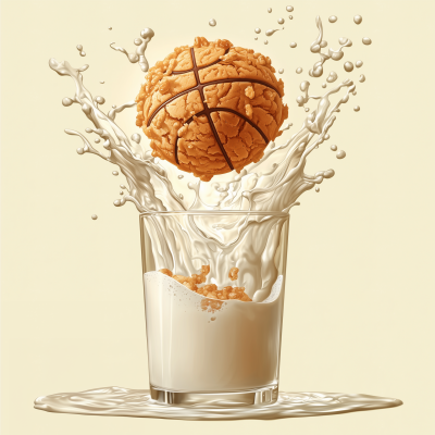Minimalist Basketball Illustration