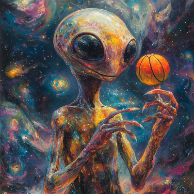Surreal Alien Figure