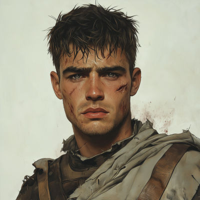Exhausted Medieval Soldier
