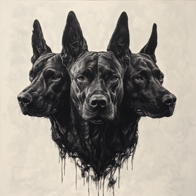 Hyperrealistic Cerberus