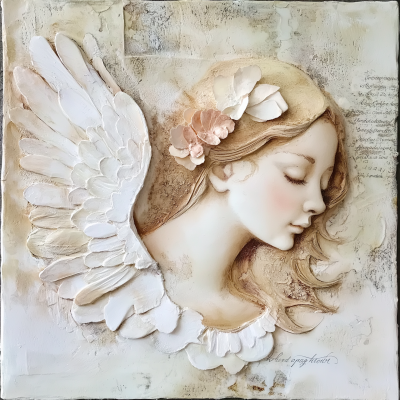 Whimsical Whitewashed Angel