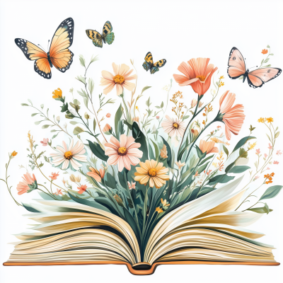 Whimsical Book of Flowers