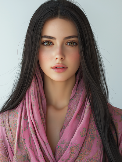 Girl with Barbie
