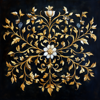 Gold Filigree Artwork