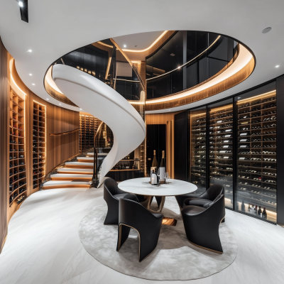 Luxurious Underground Wine Room