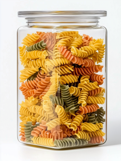 Colorful Pasta Jar