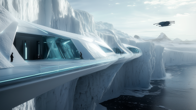 Futuristic Glacier Canyon