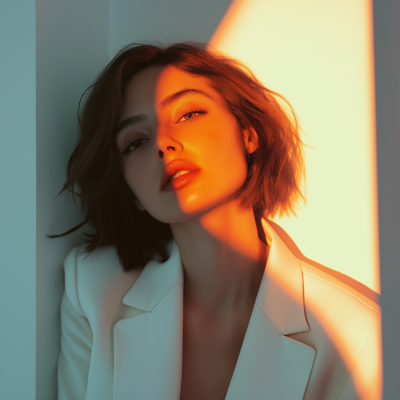 Elegant Woman in a Blazer