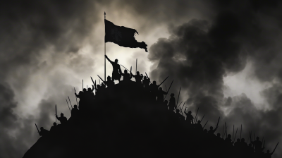 Medieval Battle Silhouette