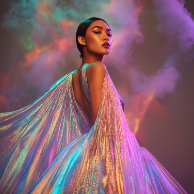 Holographic Fashion Editorial