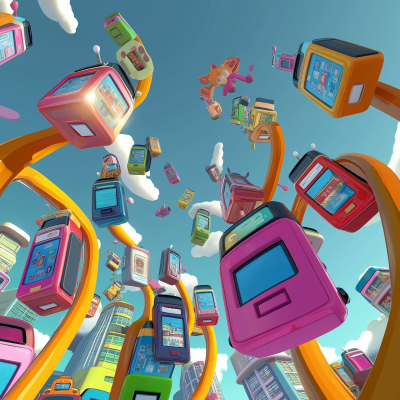 Toon City of Mobile Phones