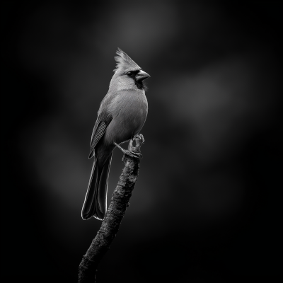 Black and White Cardinal