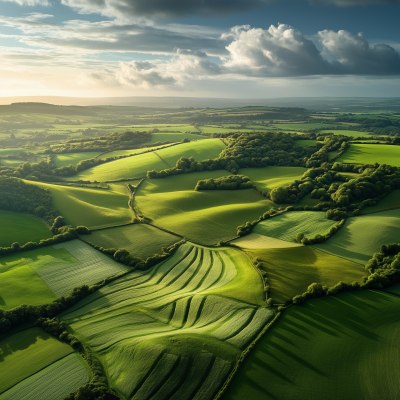 Lush Green English Fields