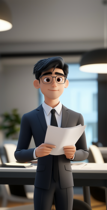 Cool Asian Cartoon Character