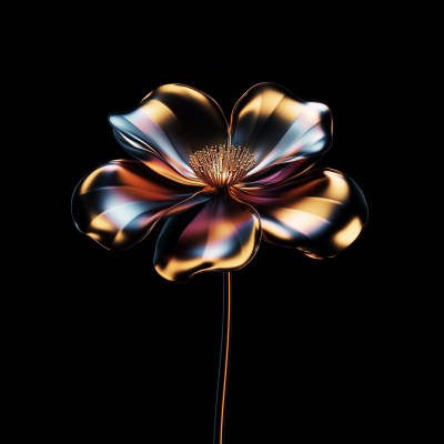 Retro Metallic Plum Blossom