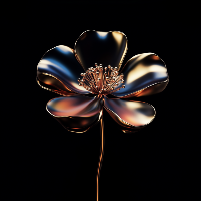 Metallic Plum Blossom