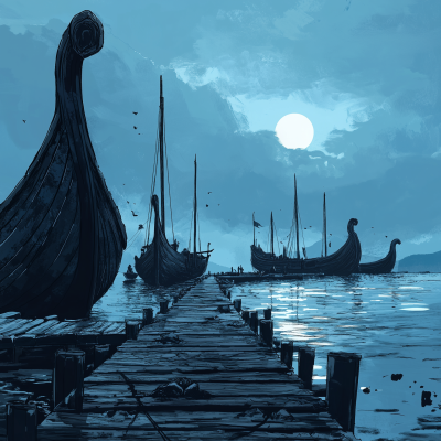 Viking Dock Scene