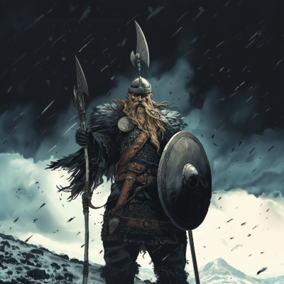 Viking Warrior with Spear