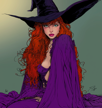Witch in Purple