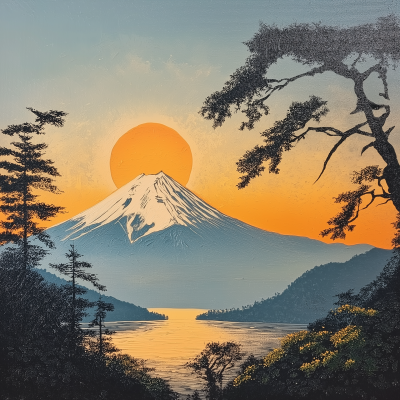 Mount Fuji Japanese Artwork