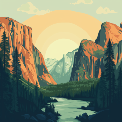 Yosemite National Park Poster