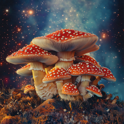 Giant Mushrooms in Space