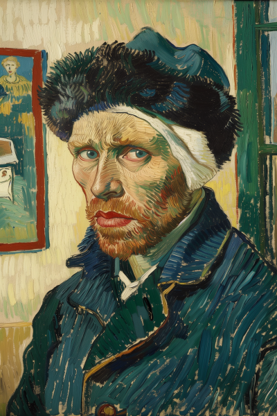 Van Gogh Inspired Self Portrait