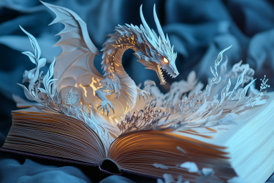 Fantasy Dragon Book Art