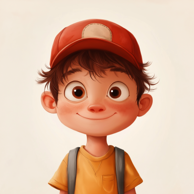 Baseball Hat Character