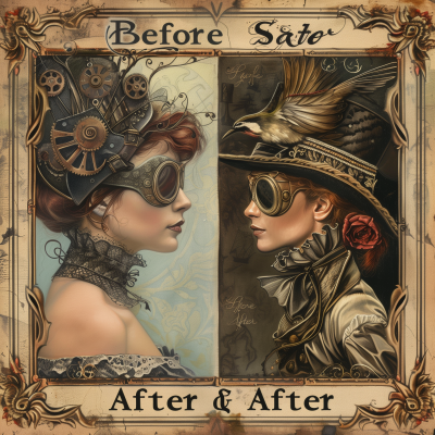 Steampunk Before and After