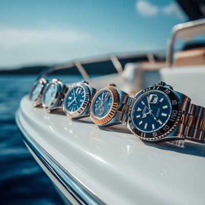 Luxury Watch Collection on Boat