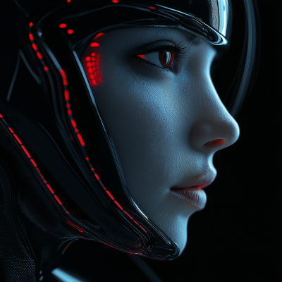Futuristic Woman Portrait