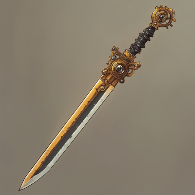 Steampunk Long Sword Concept Art