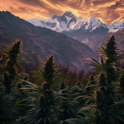 Sunset over the Hindu Kush