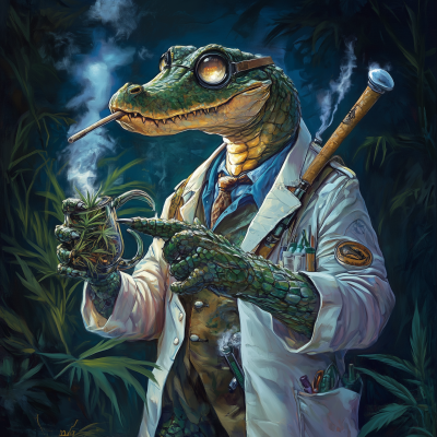 Doctor Caiman with Bong