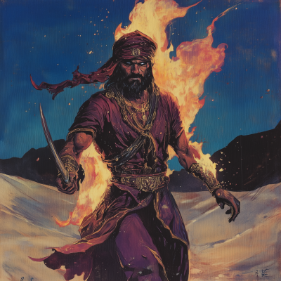 Fire Genasi Warrior