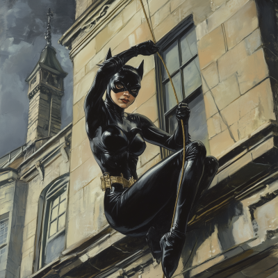 Cat Woman at Wayne Manor