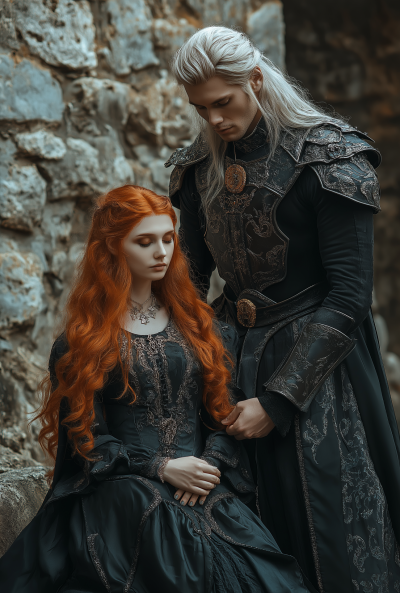 Kneeling in Admiration