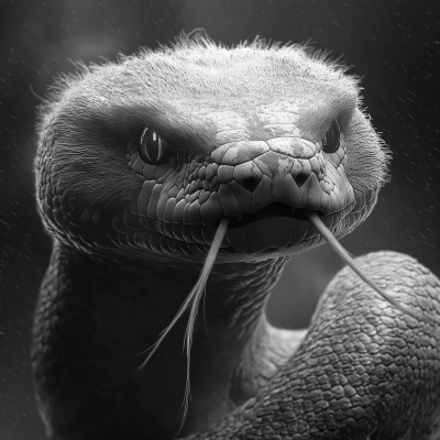 Furry Whiskered Snake