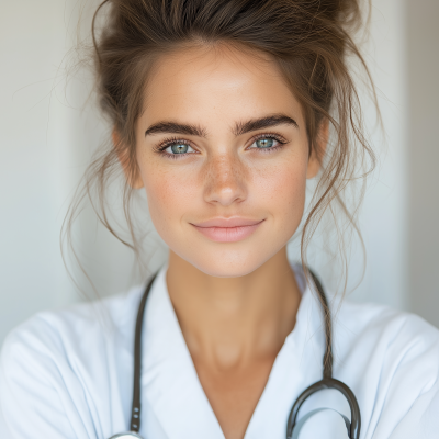 Beautiful Model in Doctor’s Office