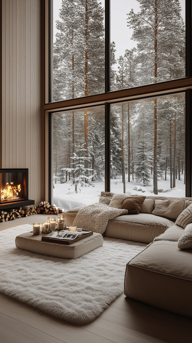 Cozy Scandinavian Living Room